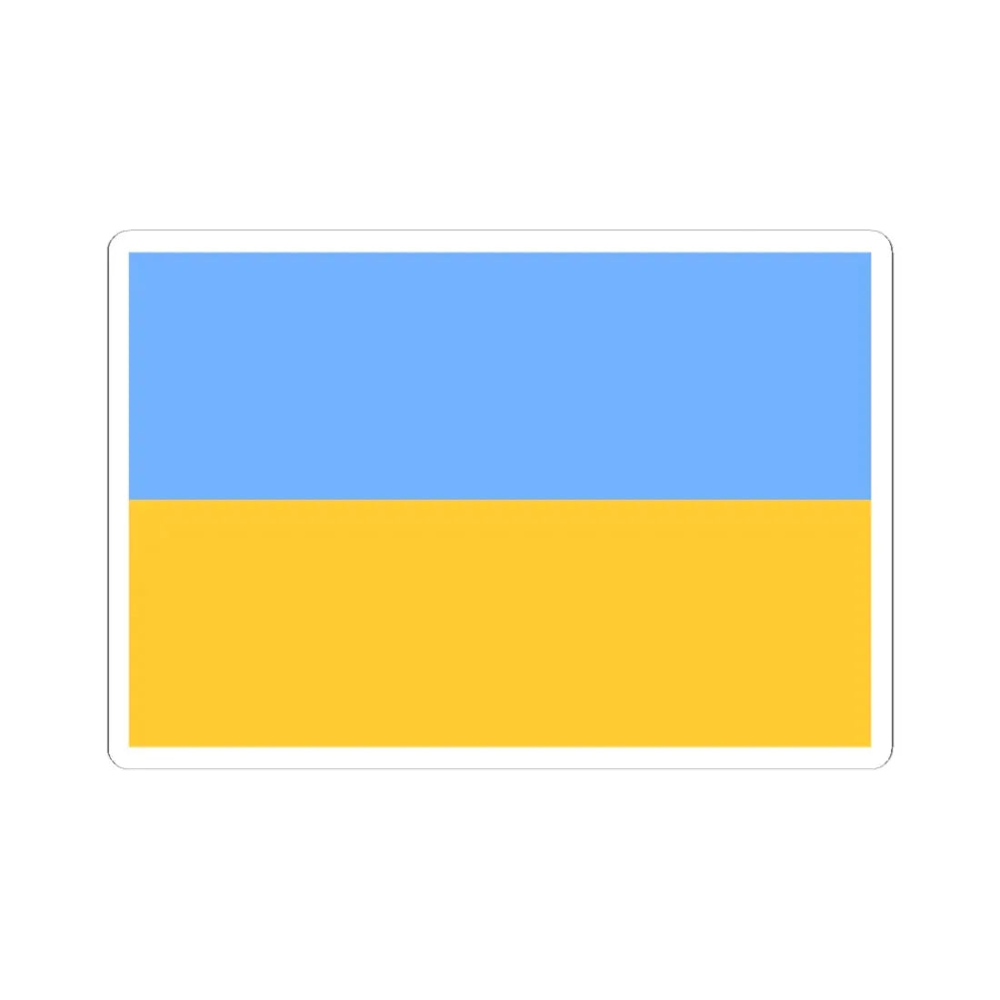 Flag of Ukraine 1917-1921 (Ukraine) STICKER Vinyl Kiss-Cut Decal 6 Inch White - The Sticker Space