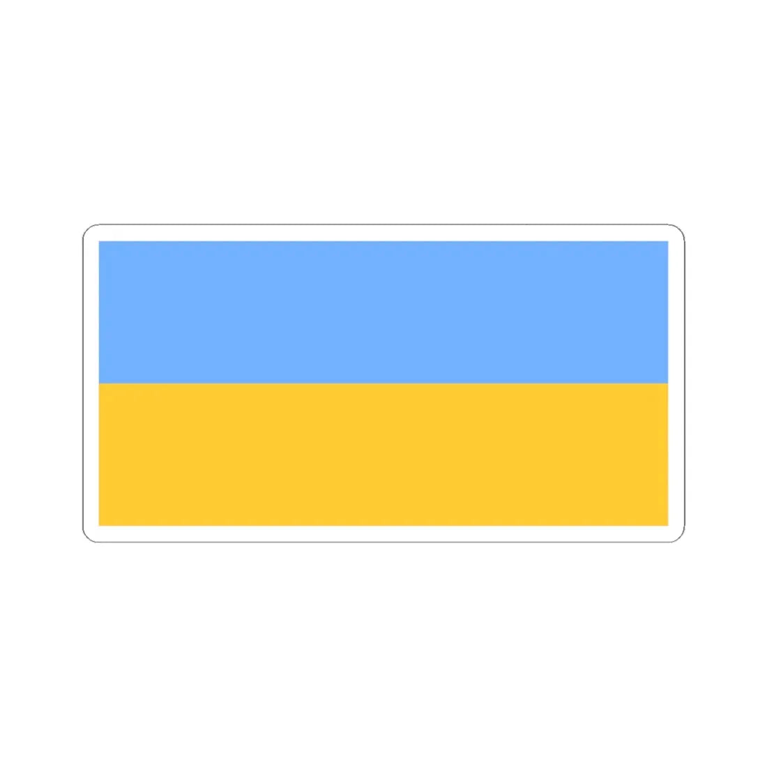 Flag of Ukraine 1991-1992 (Ukraine) STICKER Vinyl Kiss-Cut Decal 6 Inch White - The Sticker Space