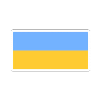 Flag of Ukraine 1991-1992 (Ukraine) STICKER Vinyl Kiss-Cut Decal 6 Inch White - The Sticker Space
