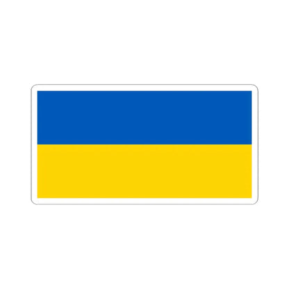 Flag of Ukraine 2-1 (Ukraine) STICKER Vinyl Kiss-Cut Decal 6 Inch White - The Sticker Space