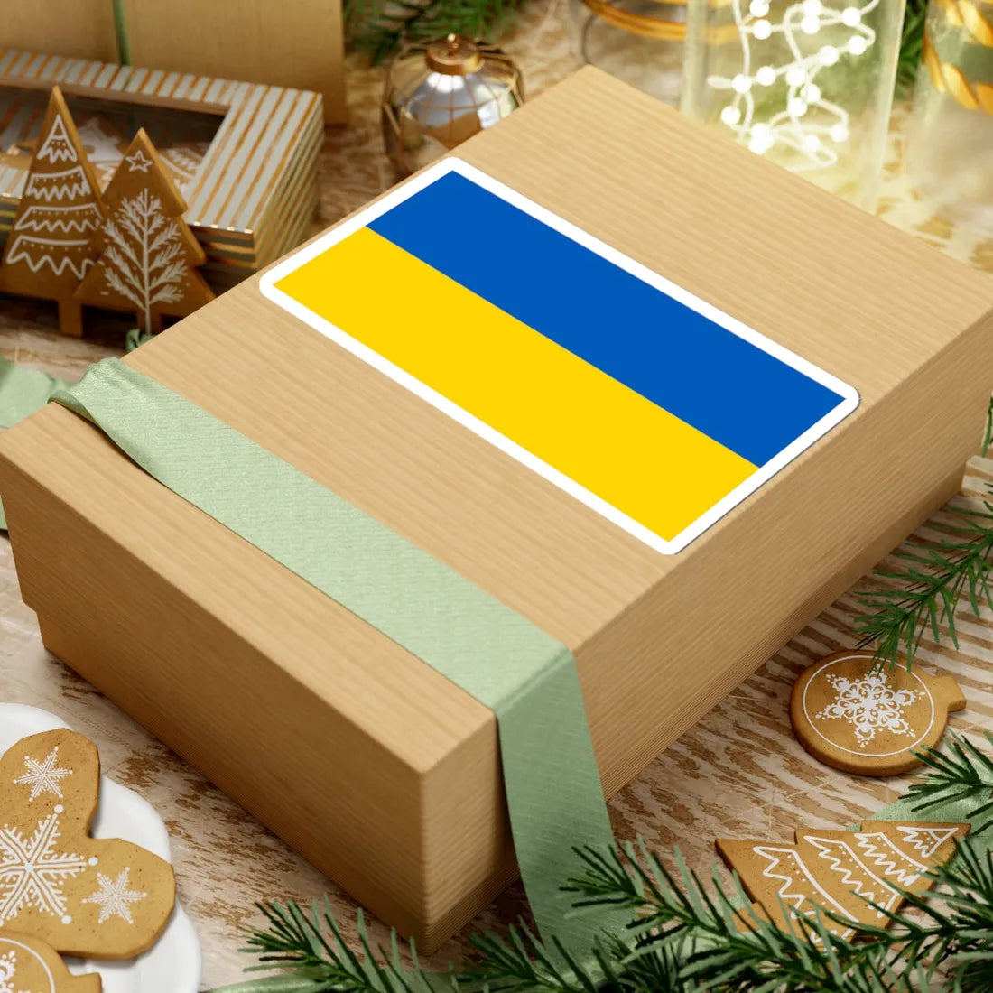 Flag of Ukraine 2-1 (Ukraine) STICKER Vinyl Kiss-Cut Decal - The Sticker Space