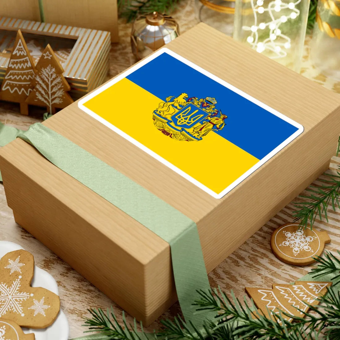 Flag of Ukraine 2 (Ukraine) STICKER Vinyl Kiss-Cut Decal - The Sticker Space