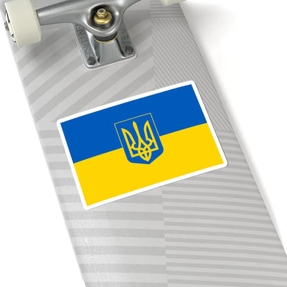 Flag of Ukraine 3 (Ukraine) STICKER Vinyl Kiss-Cut Decal - The Sticker Space