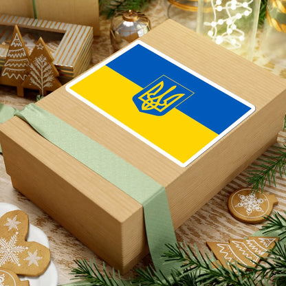 Flag of Ukraine 3 (Ukraine) STICKER Vinyl Kiss-Cut Decal - The Sticker Space