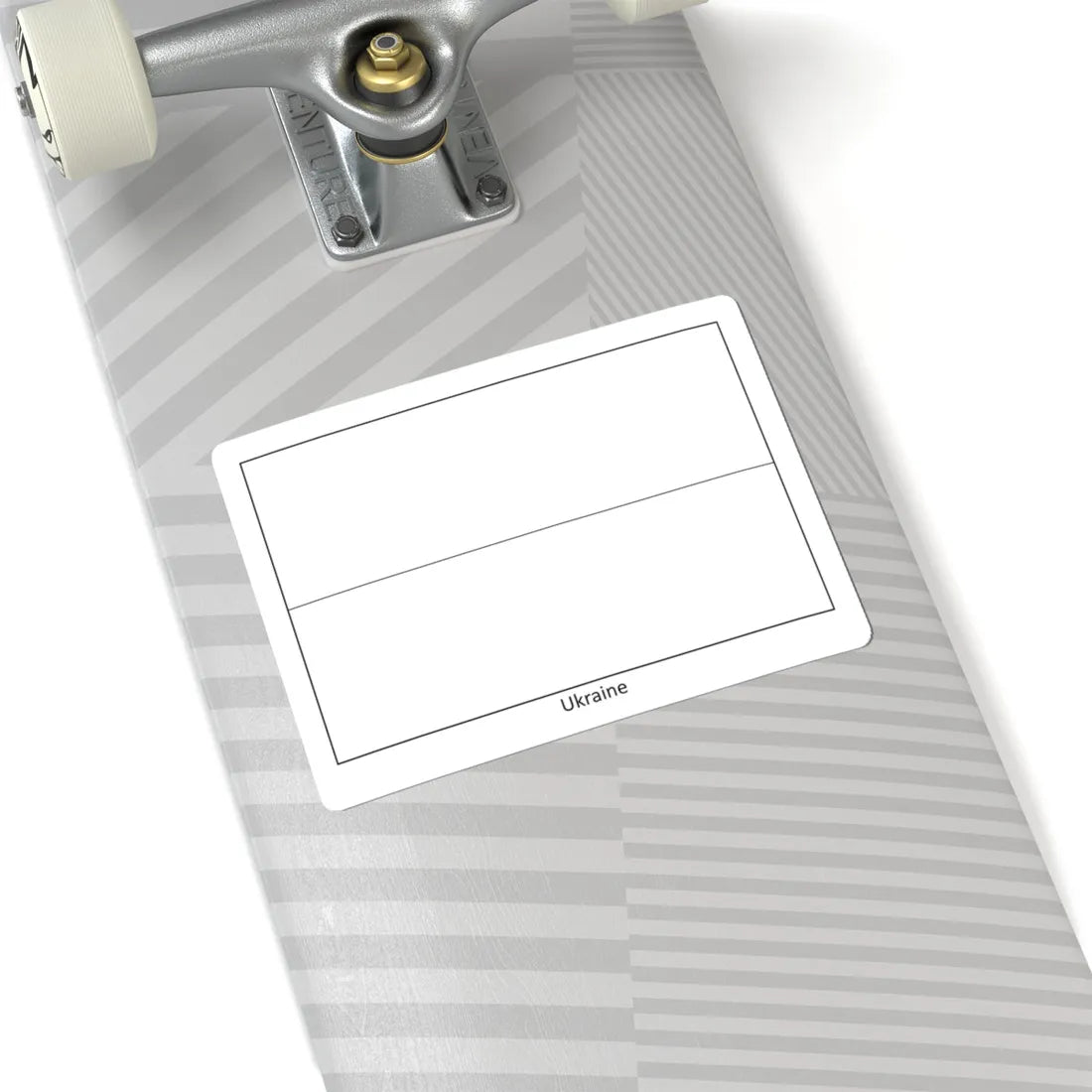 Flag of Ukraine colouring page (Ukraine) STICKER Vinyl Kiss-Cut Decal - The Sticker Space