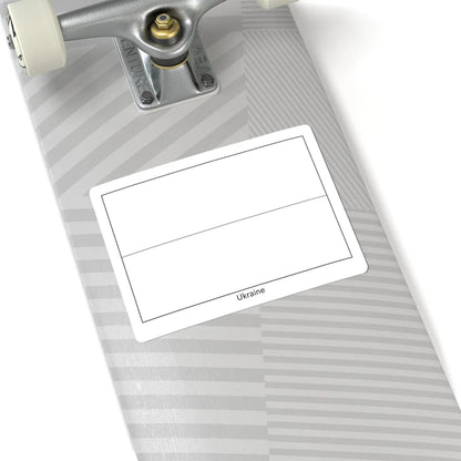 Flag of Ukraine colouring page (Ukraine) STICKER Vinyl Kiss-Cut Decal - The Sticker Space