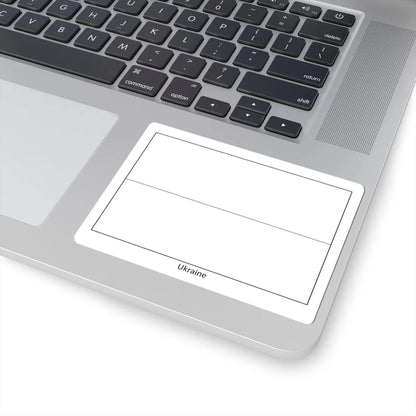 Flag of Ukraine colouring page (Ukraine) STICKER Vinyl Kiss-Cut Decal - The Sticker Space