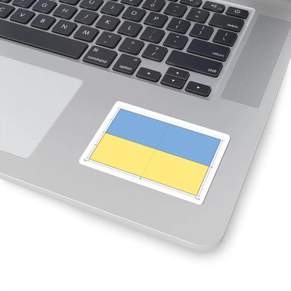 Flag of Ukraine construction sheet (Ukraine) STICKER Vinyl Kiss-Cut Decal - The Sticker Space