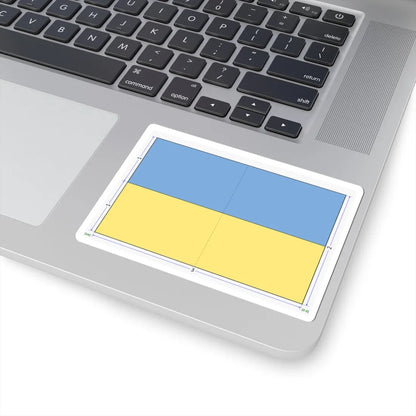 Flag of Ukraine construction sheet (Ukraine) STICKER Vinyl Kiss-Cut Decal - The Sticker Space