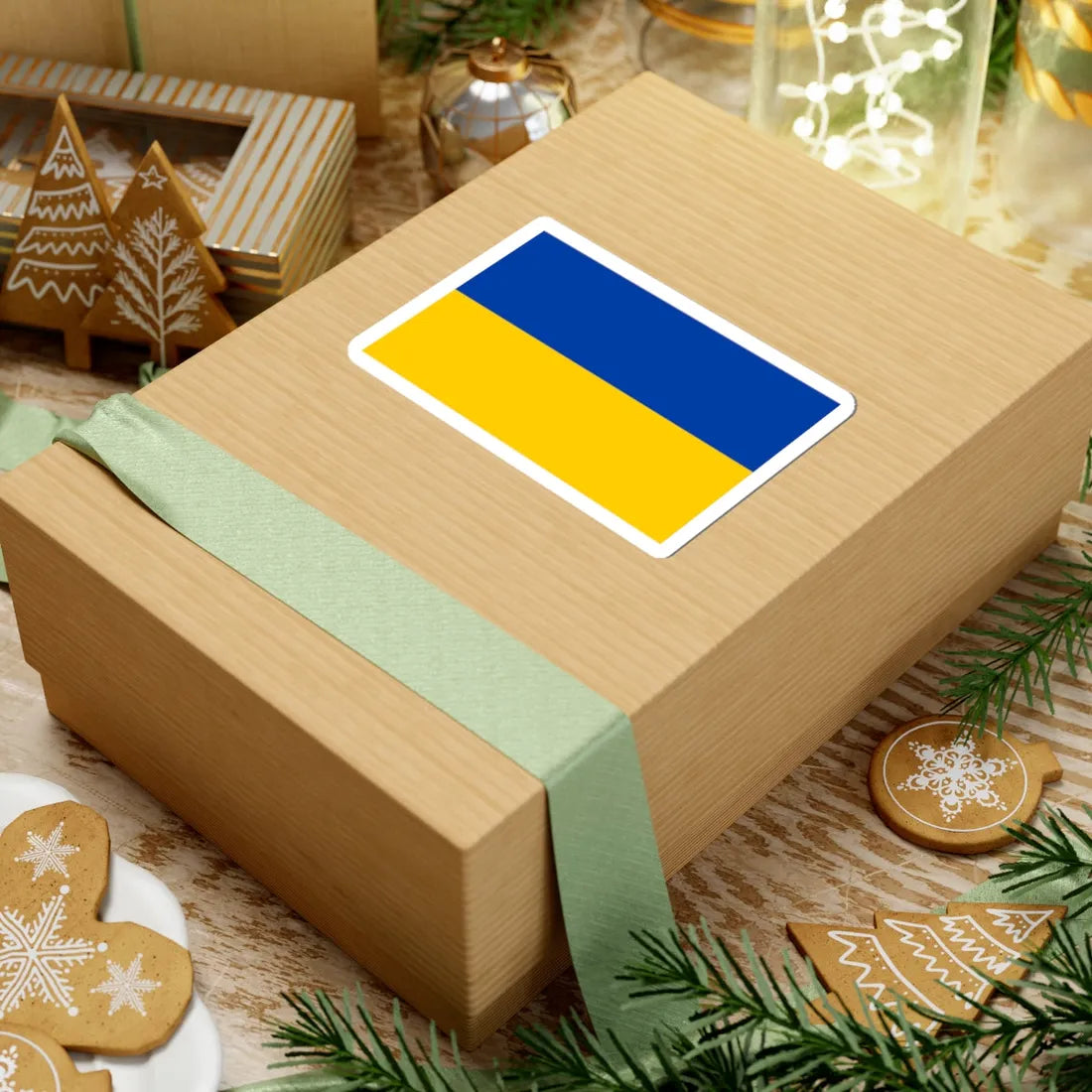 Flag of Ukraine dark blue (Ukraine) STICKER Vinyl Kiss-Cut Decal - The Sticker Space