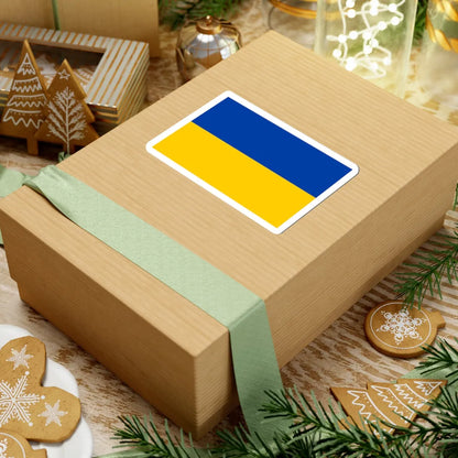 Flag of Ukraine dark blue (Ukraine) STICKER Vinyl Kiss-Cut Decal - The Sticker Space