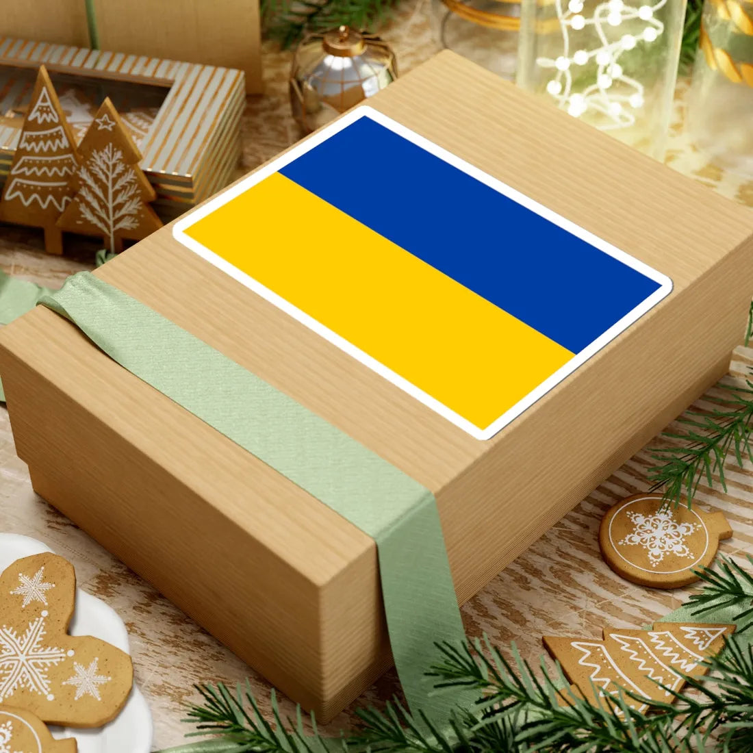 Flag of Ukraine dark blue (Ukraine) STICKER Vinyl Kiss-Cut Decal - The Sticker Space