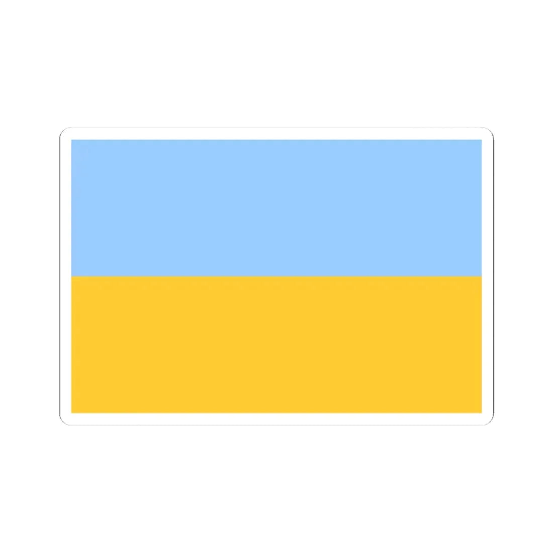 Flag of Ukraine fair blue (Ukraine) STICKER Vinyl Kiss-Cut Decal 3 Inch White - The Sticker Space