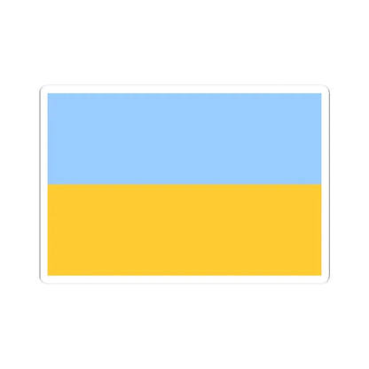 Flag of Ukraine fair blue (Ukraine) STICKER Vinyl Kiss-Cut Decal 3 Inch White - The Sticker Space