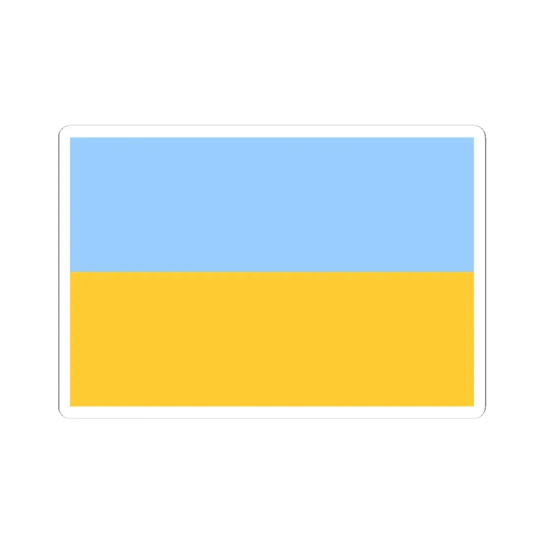 Flag of Ukraine fair blue (Ukraine) STICKER Vinyl Kiss-Cut Decal 4 Inch White - The Sticker Space