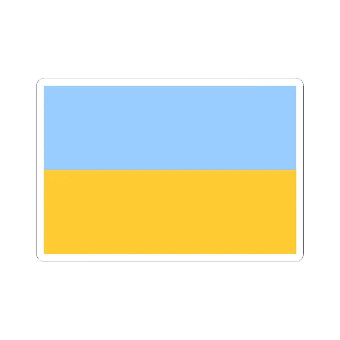 Flag of Ukraine fair blue (Ukraine) STICKER Vinyl Kiss-Cut Decal 6 Inch White - The Sticker Space