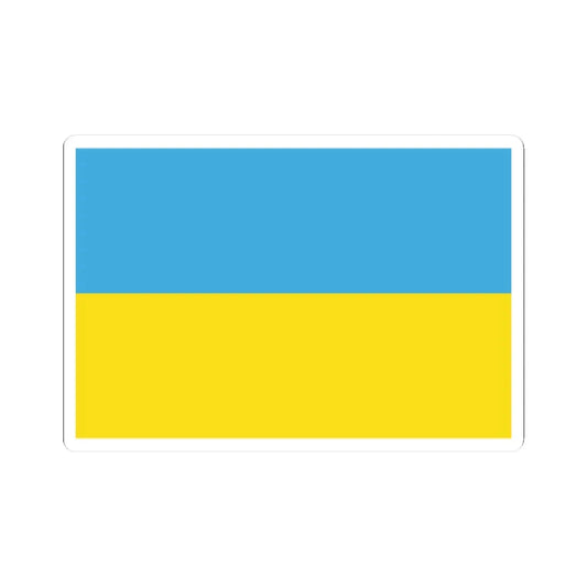 Flag of Ukraine light colors (Ukraine) STICKER Vinyl Kiss-Cut Decal 2 Inch White - The Sticker Space