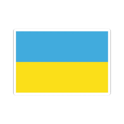 Flag of Ukraine light colors (Ukraine) STICKER Vinyl Kiss-Cut Decal 3 Inch White - The Sticker Space