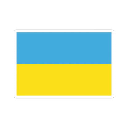 Flag of Ukraine light colors (Ukraine) STICKER Vinyl Kiss-Cut Decal 6 Inch White - The Sticker Space