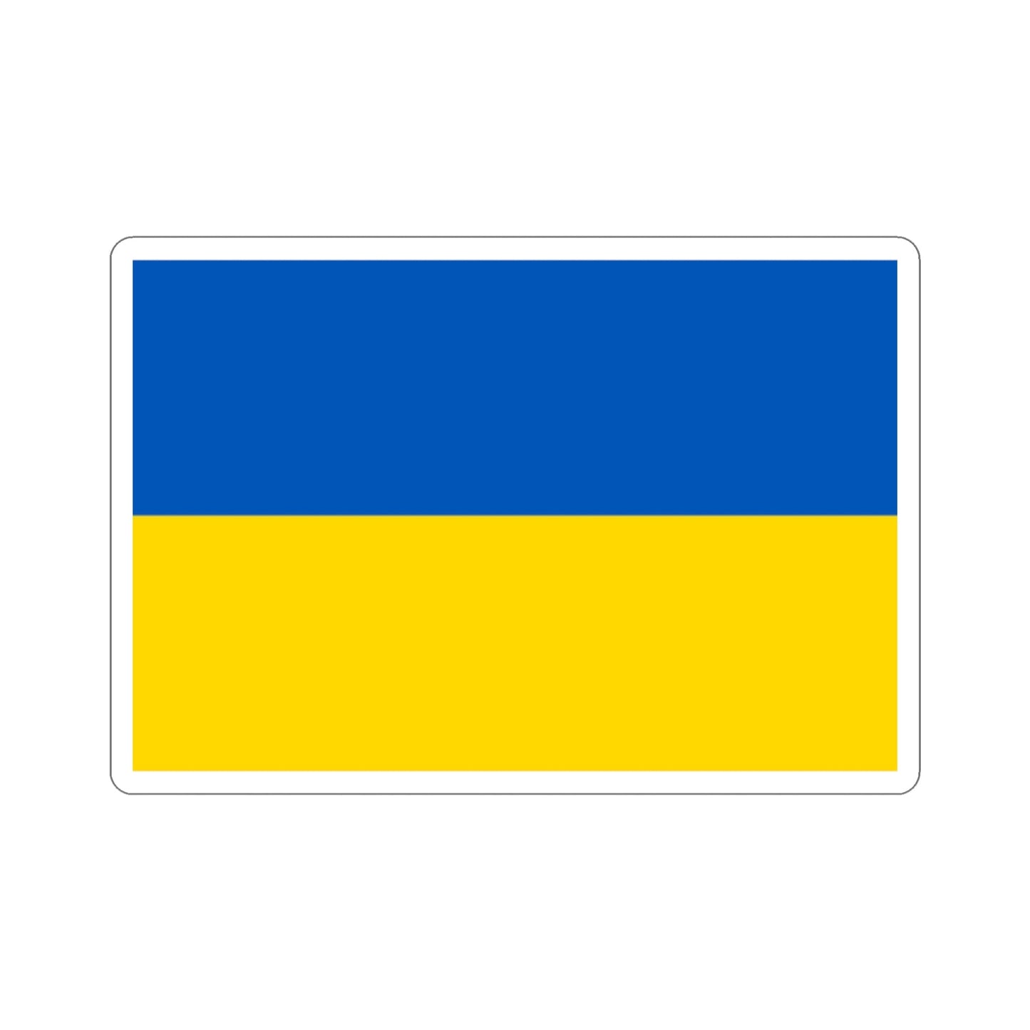 Flag of Ukraine STICKER Vinyl Die-Cut Decal-2 Inch-The Sticker Space