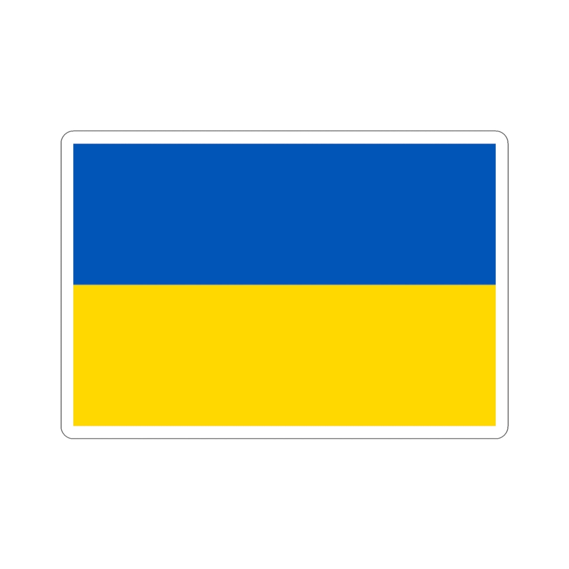 Flag of Ukraine STICKER Vinyl Die-Cut Decal-2 Inch-The Sticker Space