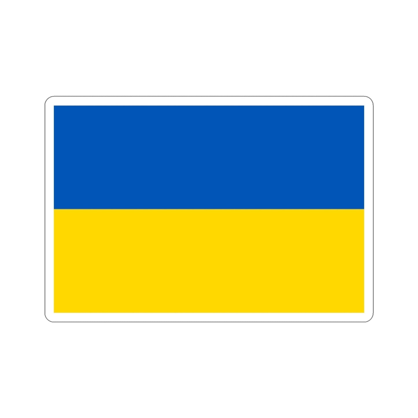 Flag of Ukraine STICKER Vinyl Die-Cut Decal-3 Inch-The Sticker Space