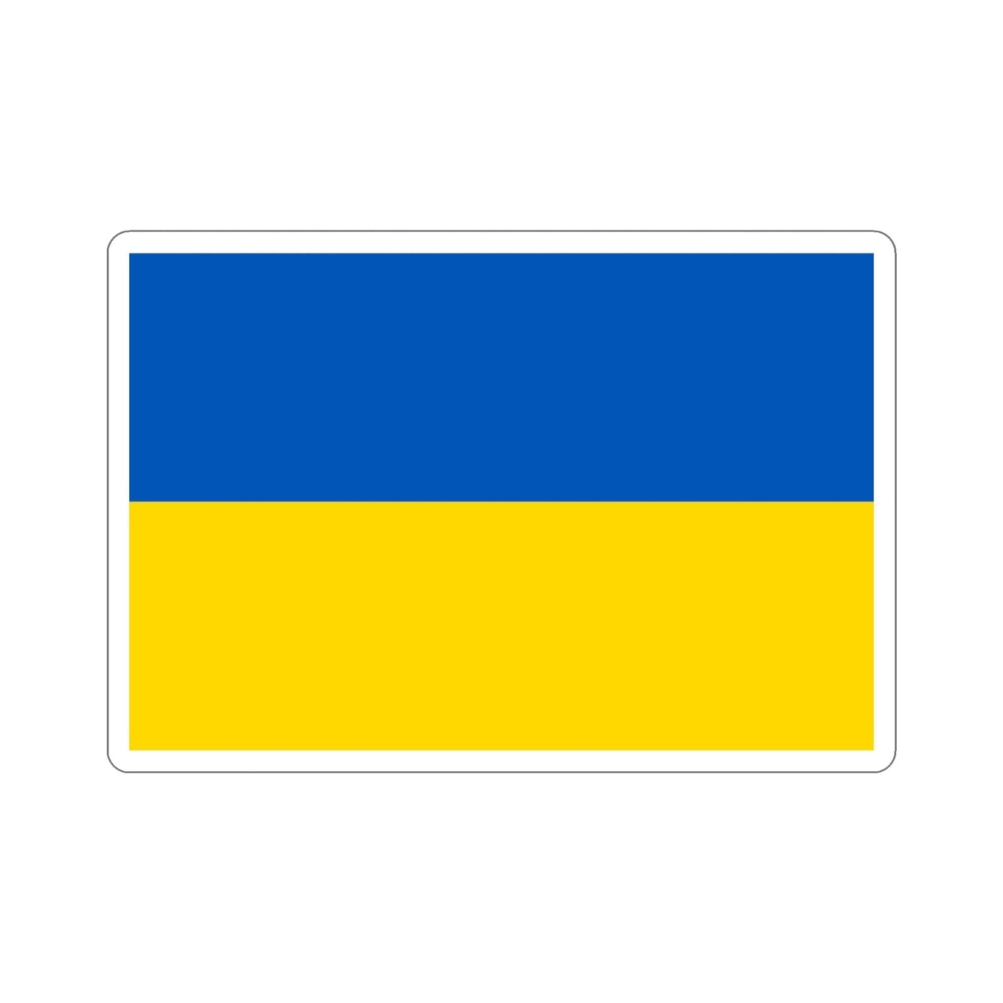 Flag of Ukraine STICKER Vinyl Die-Cut Decal-4 Inch-The Sticker Space