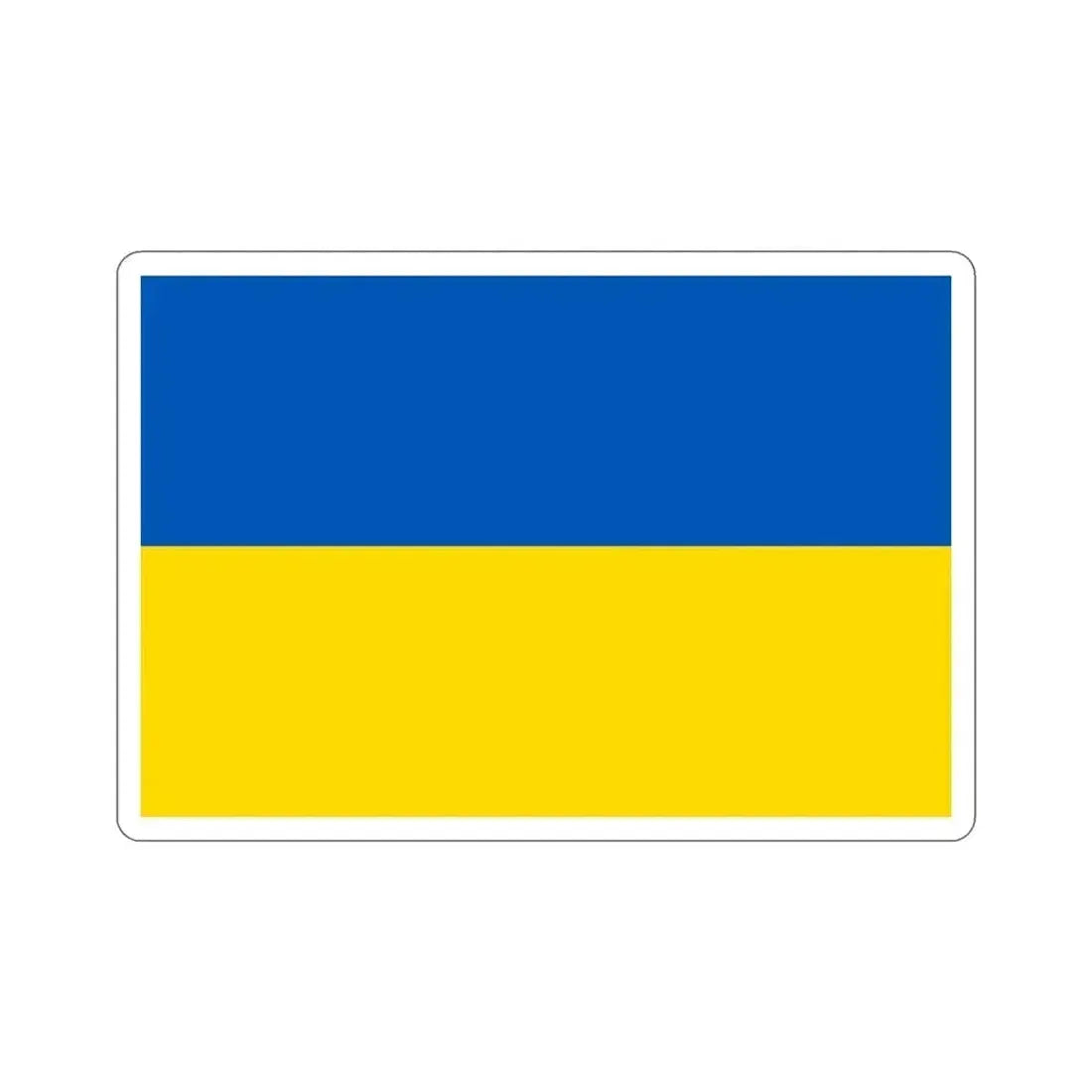 Flag of Ukraine STICKER Vinyl Die-Cut Decal 4 Inch - The Sticker Space