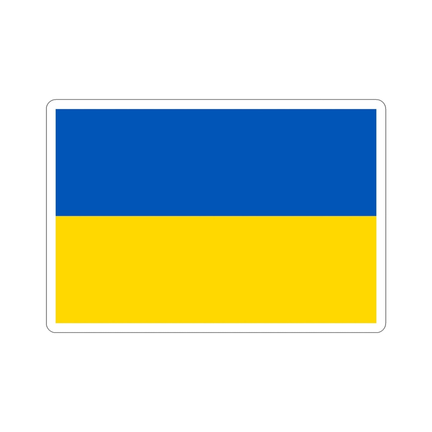 Flag of Ukraine STICKER Vinyl Die-Cut Decal-5 Inch-The Sticker Space