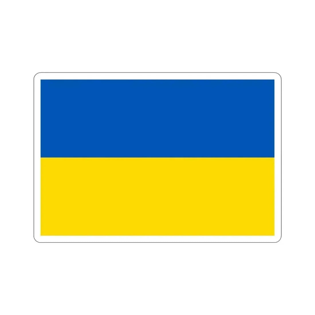 Flag of Ukraine STICKER Vinyl Die-Cut Decal 5 Inch - The Sticker Space