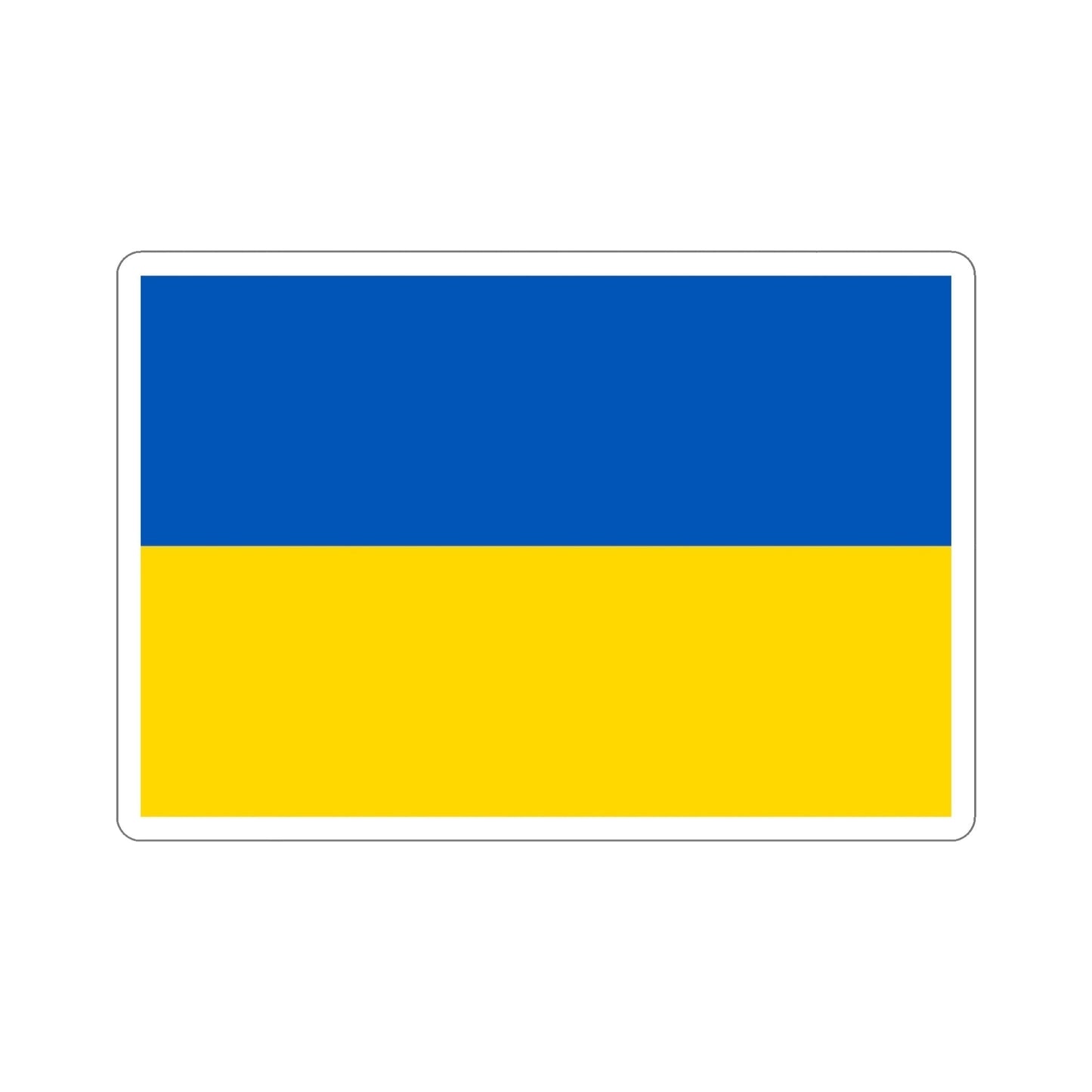 Flag of Ukraine STICKER Vinyl Die-Cut Decal-6 Inch-The Sticker Space