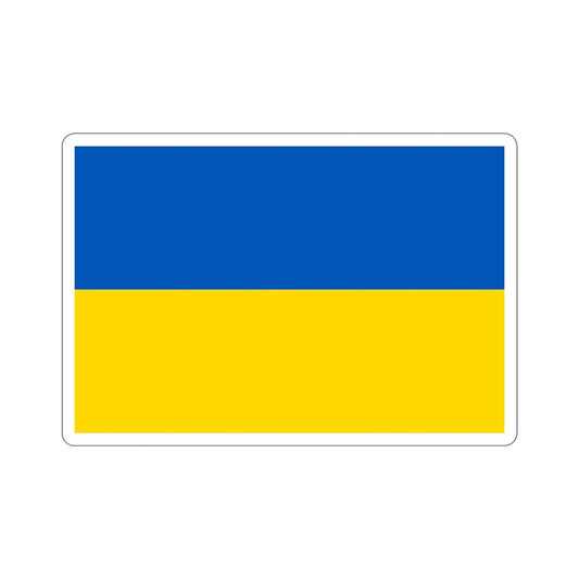 Flag of Ukraine STICKER Vinyl Die-Cut Decal-6 Inch-The Sticker Space