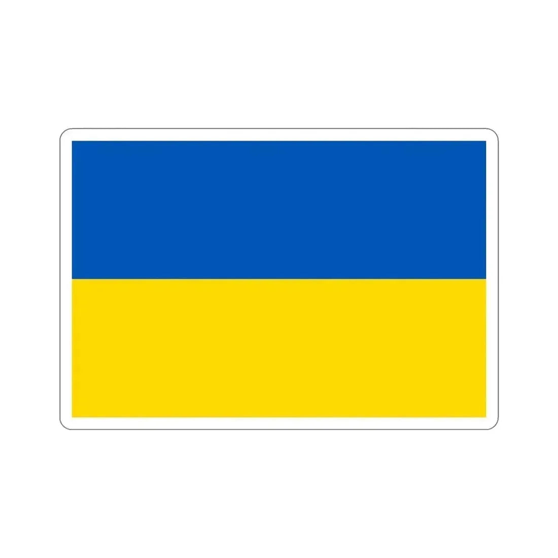 Flag of Ukraine STICKER Vinyl Die-Cut Decal 6 Inch - The Sticker Space