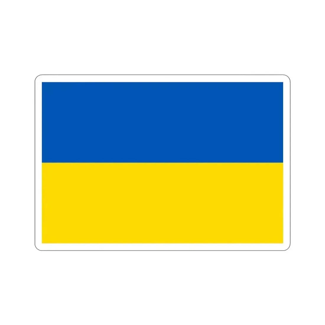 Flag of Ukraine STICKER Vinyl Die-Cut Decal - The Sticker Space