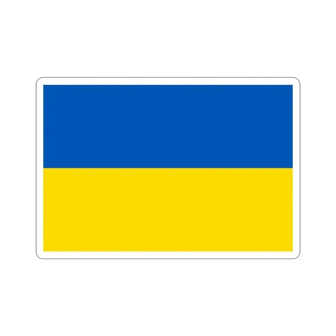 Flag of Ukraine STICKER Vinyl Die-Cut Decal - The Sticker Space
