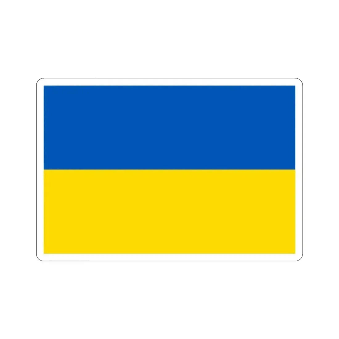 Flag of Ukraine STICKER Vinyl Die-Cut Decal - The Sticker Space