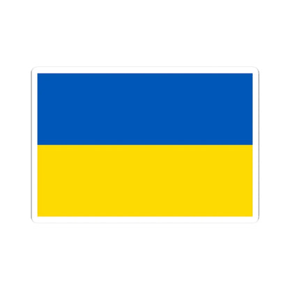 Flag of Ukraine (Ukraine) STICKER Vinyl Kiss-Cut Decal 2 Inch White - The Sticker Space