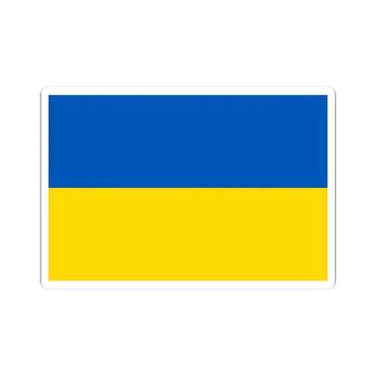 Flag of Ukraine (Ukraine) STICKER Vinyl Kiss-Cut Decal 3 Inch White - The Sticker Space