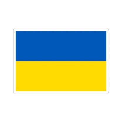 Flag of Ukraine (Ukraine) STICKER Vinyl Kiss-Cut Decal 4 Inch White - The Sticker Space