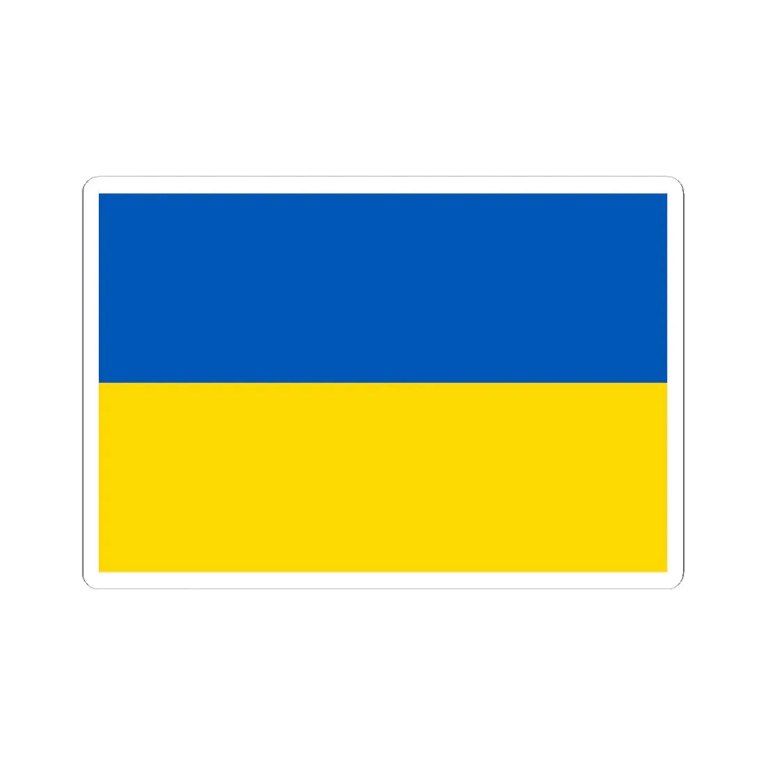 Flag of Ukraine (Ukraine) STICKER Vinyl Kiss-Cut Decal 6 Inch White - The Sticker Space