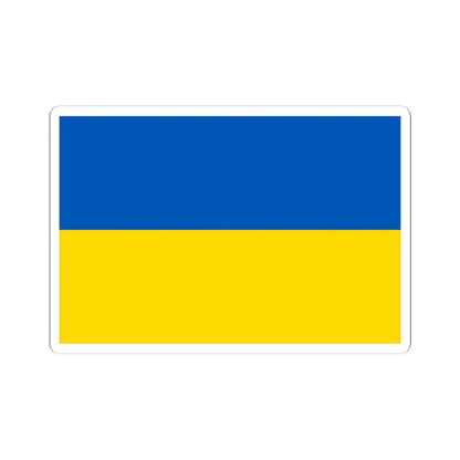Flag of Ukraine (Ukraine) STICKER Vinyl Kiss-Cut Decal 6 Inch White - The Sticker Space