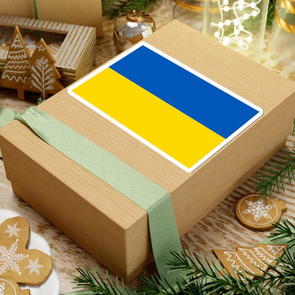 Flag of Ukraine (Ukraine) STICKER Vinyl Kiss-Cut Decal - The Sticker Space