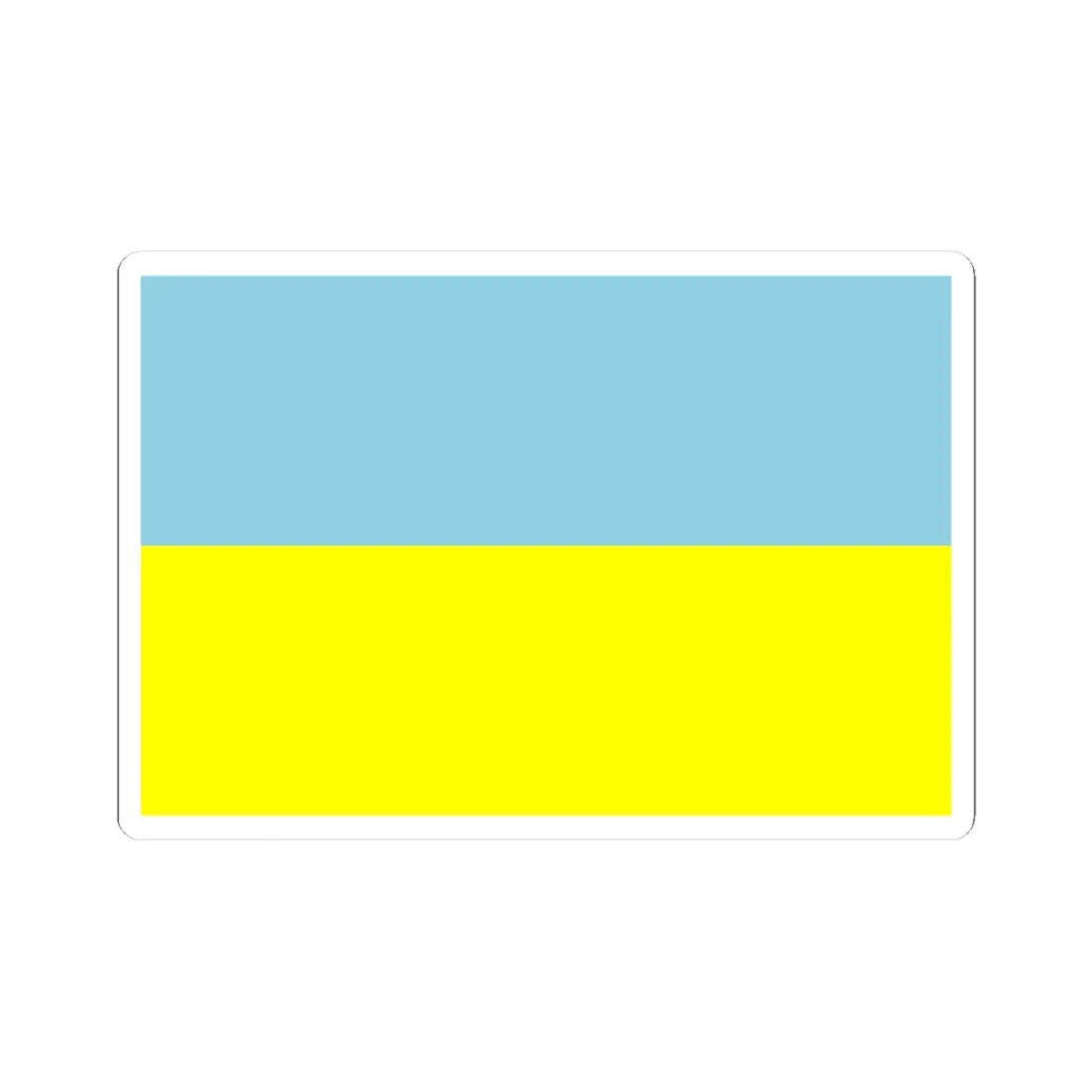 Flag of Ukraine WFB 2000 (Ukraine) STICKER Vinyl Kiss-Cut Decal 3 Inch White - The Sticker Space