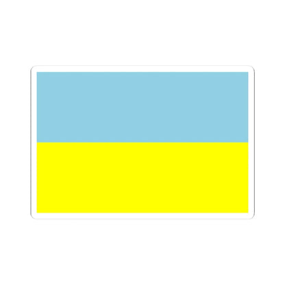 Flag of Ukraine WFB 2000 (Ukraine) STICKER Vinyl Kiss-Cut Decal 3 Inch White - The Sticker Space