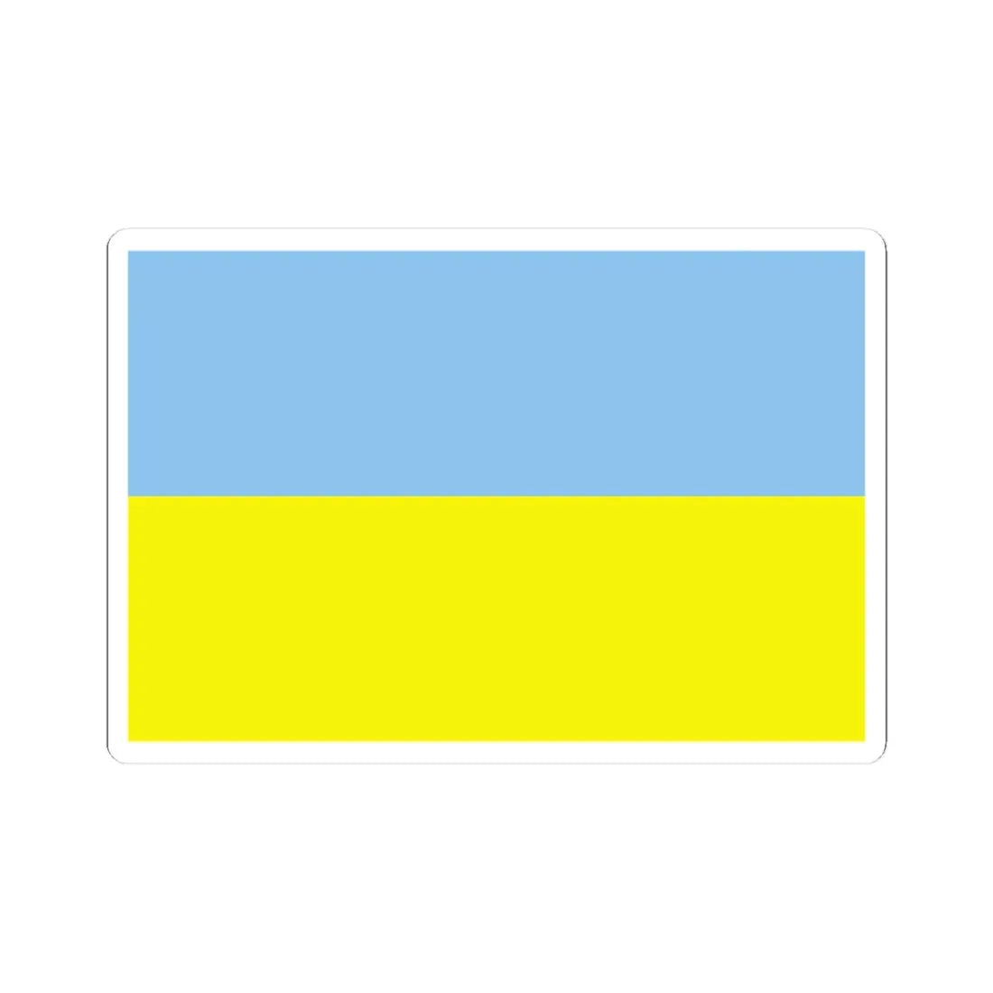 Flag of Ukraine WFB 2004 (Ukraine) STICKER Vinyl Kiss-Cut Decal 3 Inch White - The Sticker Space