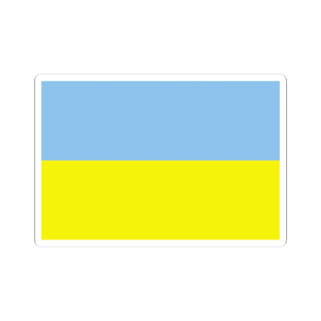 Flag of Ukraine WFB 2004 (Ukraine) STICKER Vinyl Kiss-Cut Decal 4 Inch White - The Sticker Space