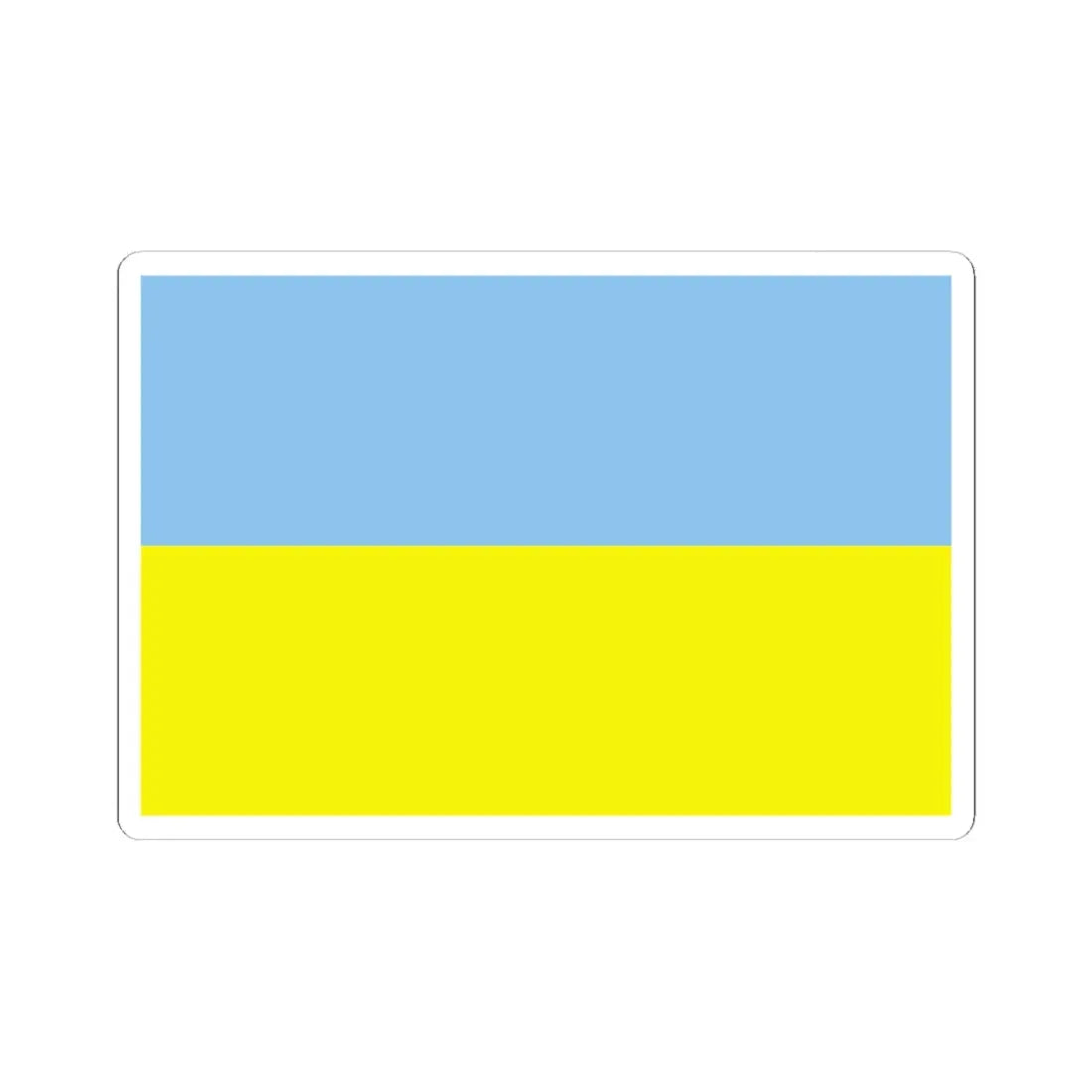 Flag of Ukraine WFB 2004 (Ukraine) STICKER Vinyl Kiss-Cut Decal 6 Inch White - The Sticker Space