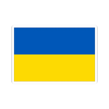 Flag of Ukraine with border (Ukraine) STICKER Vinyl Kiss-Cut Decal 2 Inch White - The Sticker Space