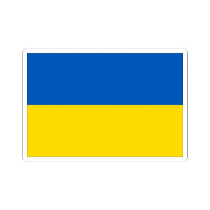 Flag of Ukraine with border (Ukraine) STICKER Vinyl Kiss-Cut Decal 6 Inch White - The Sticker Space