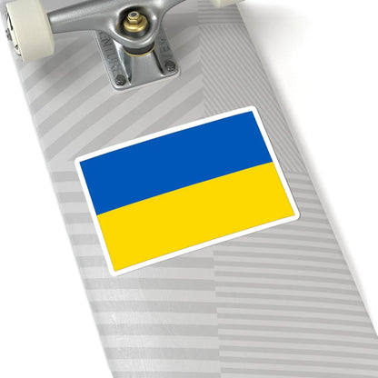Flag of Ukraine with border (Ukraine) STICKER Vinyl Kiss-Cut Decal - The Sticker Space